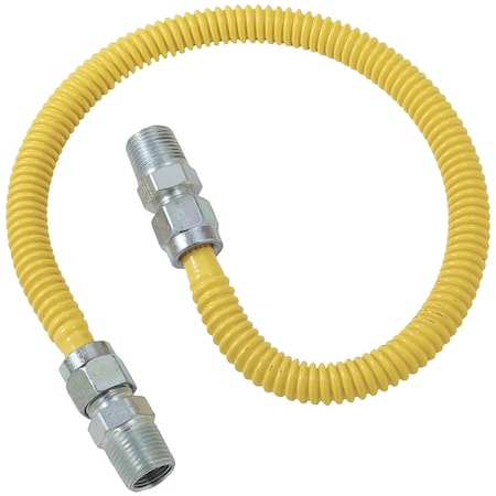 Brasscraft Gas Dryer and Water Heater Flex-Line (1/2" OD (1/2" x 1/2" MIP) x 48") CSSD44-48